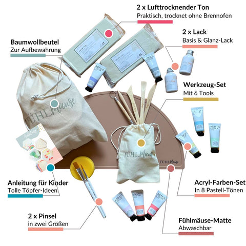 Töpfer Set mit Zubehör